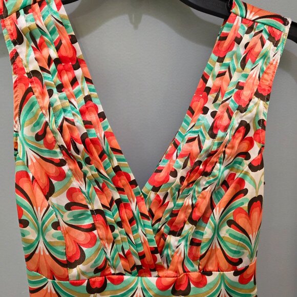 XOXO Floral Sleeveless Tank Blouse – Women’s Small Side Zip - Picture 2 of 11